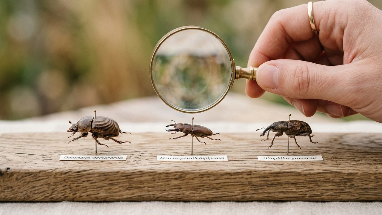 Identification de petits insectes marron avec loupe et photos macro