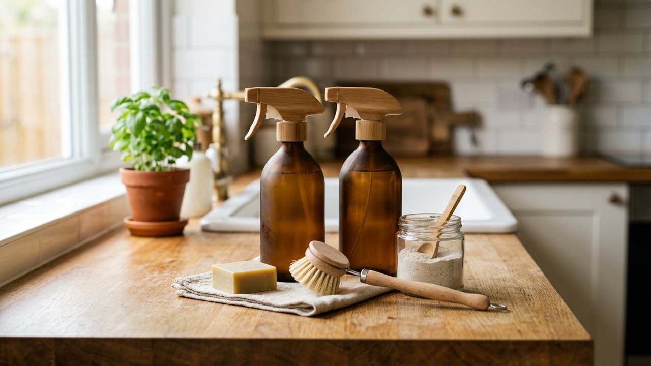 Produits naturels pour nettoyer les meubles de cuisine en bois
