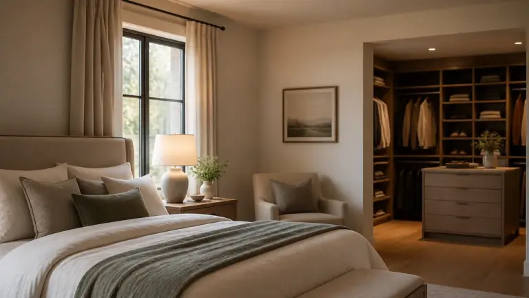 Déco suite parentale cosy avec dressing intégré