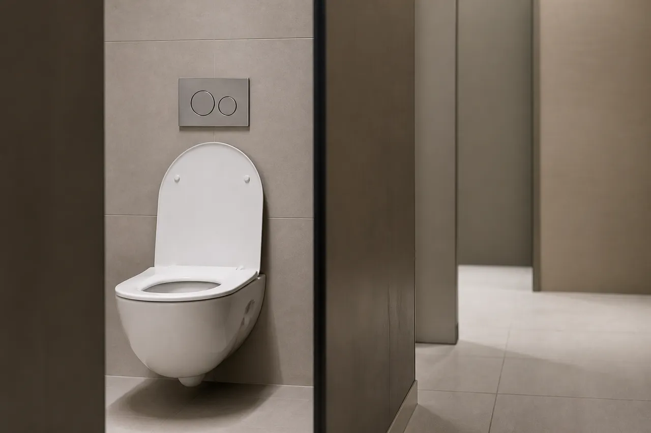 Toilettes séparées dans une suite parentale attenante