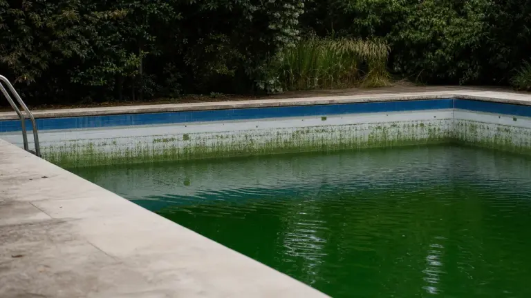 Pourquoi l'eau de ma piscine est verte : algues dans le bassin