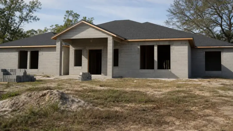 Construire une maison pas cher : petite maison en construction