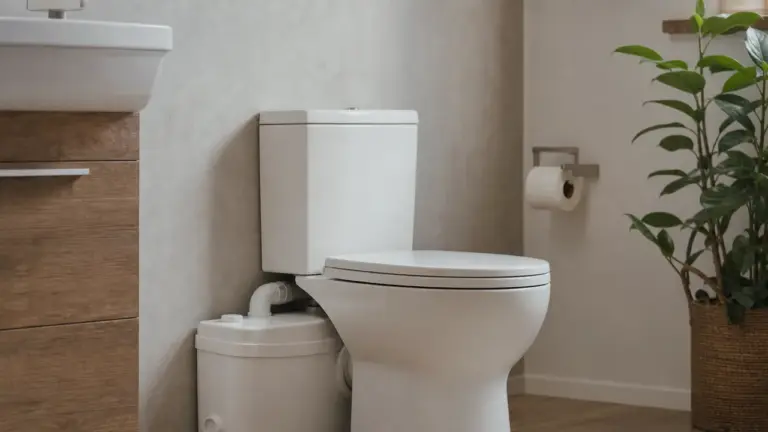 Vendre un appartement avec sanibroyeur : WC broyeur en salle de bain